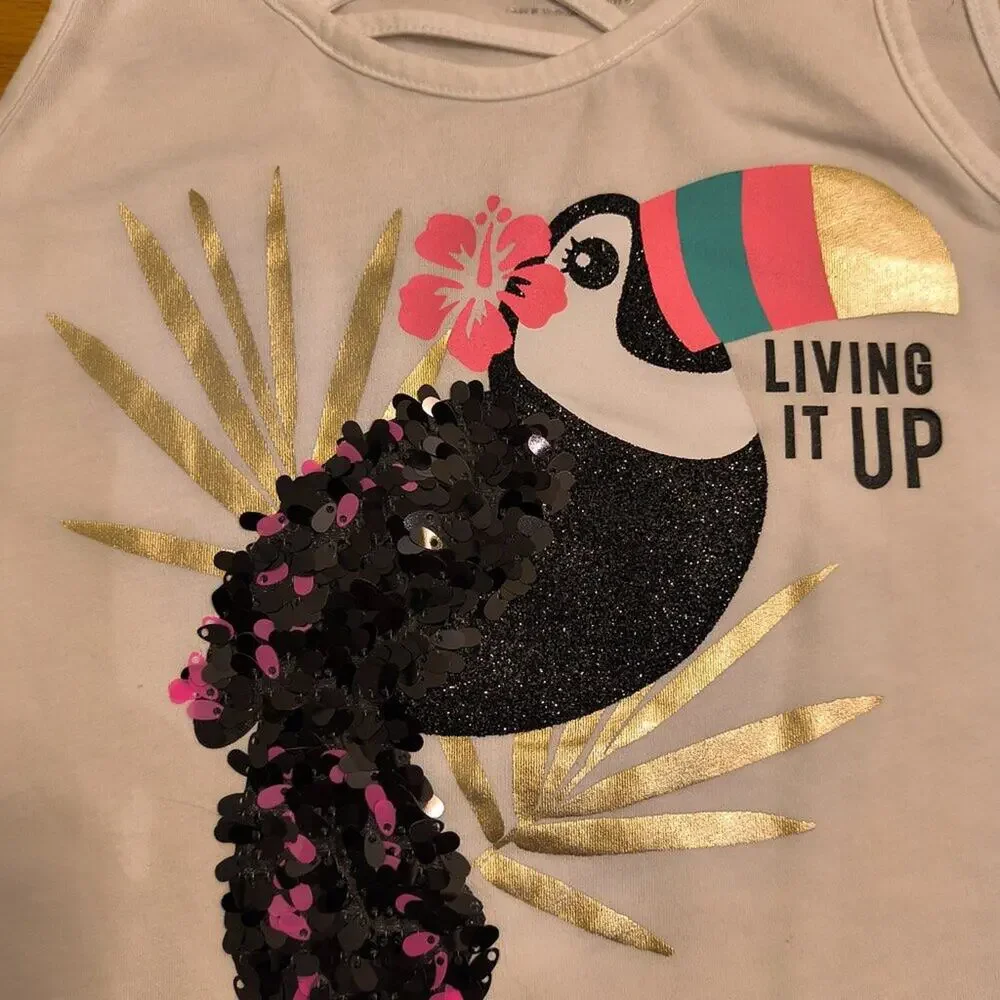 Justice, Living it Up! Tank, Girls Size 14/16 (NWOT)